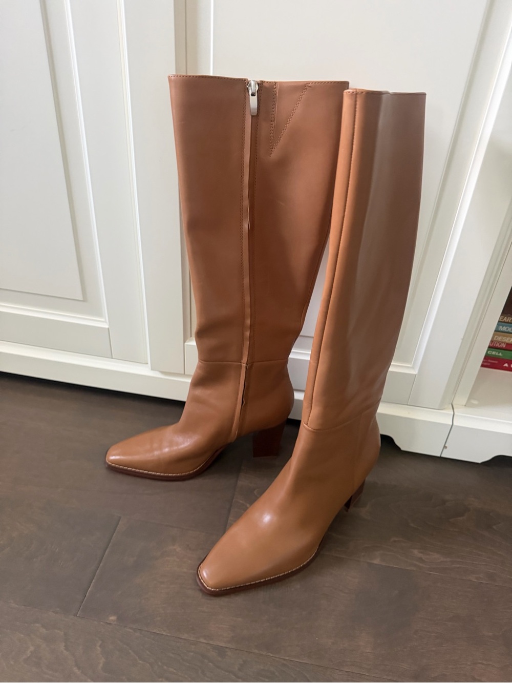 Nine West Tall Leather Over-the-Knee Boots in Brown